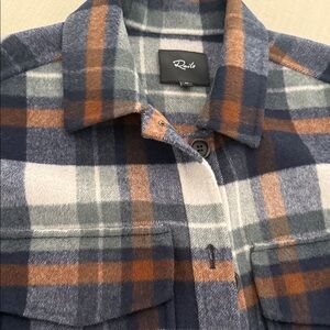 Rails Plaid Jacket in Blue, Gray, and Brown size med purchased at Nordstrom
